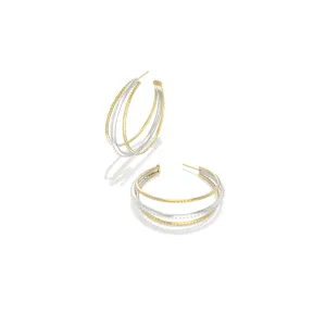 Kendra Scott Dana Hoop Earrings in Mixed Metal