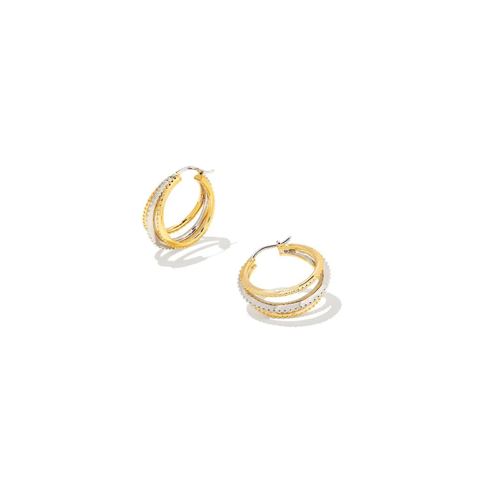 Kendra Scott Dana Hoop Earrings in Mixed Metal