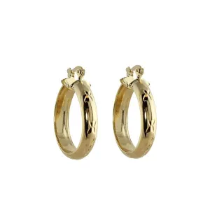 LAZER CUT THICK HOOPS