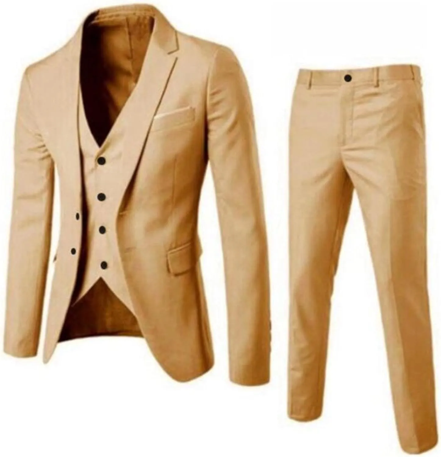 LCMTWX Men Suits Slim Fit Vest Suit R Suit Mens Business Wedding Pants Men's Coats Jackets Men'S Suit Mens Linen Suits 2