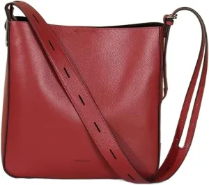 Leather Crossbody Bag For Women Shoulder Bag Women Simple Bucket Bag