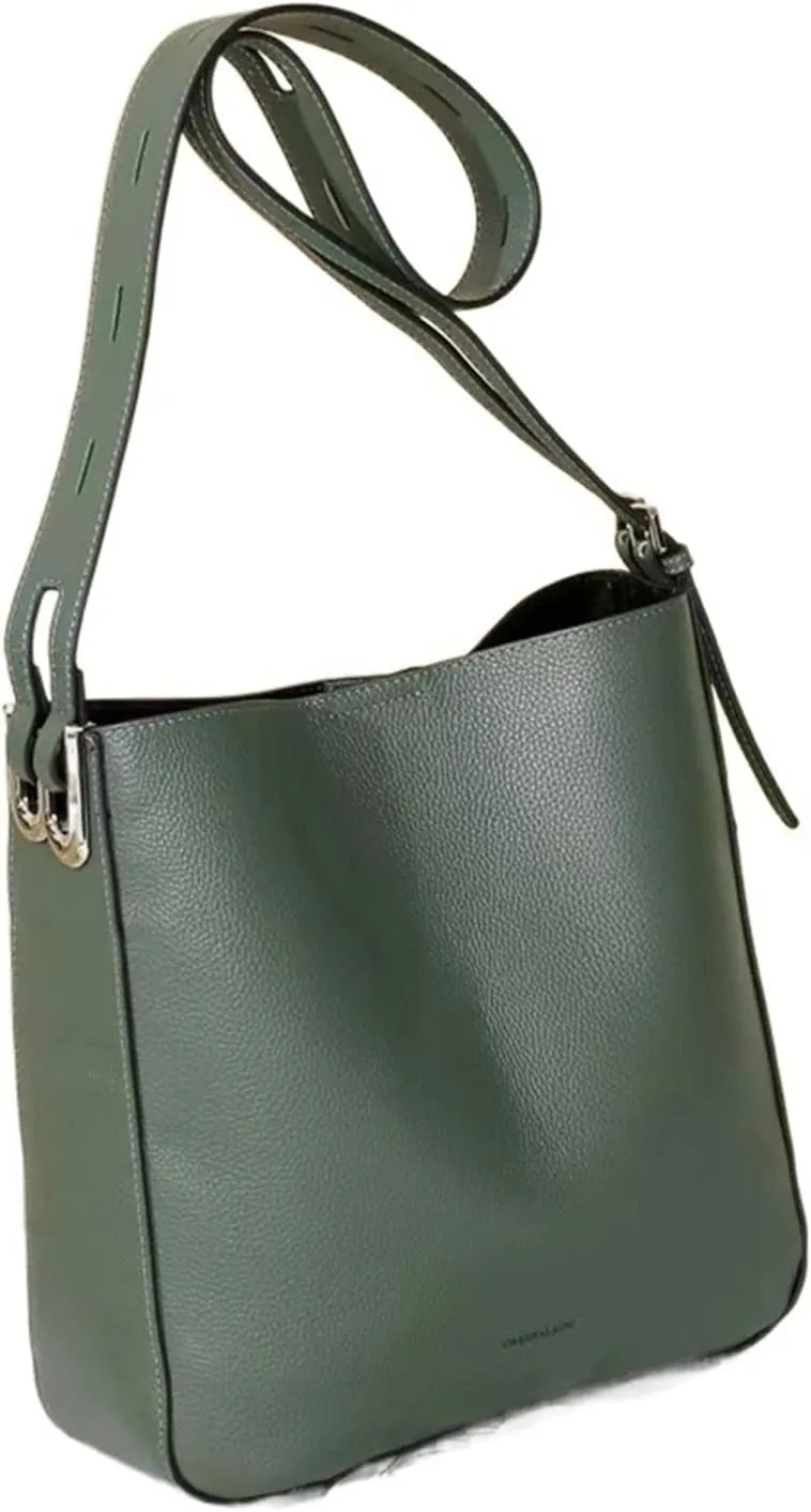 Leather Crossbody Bag For Women Shoulder Bag Women Simple Bucket Bag