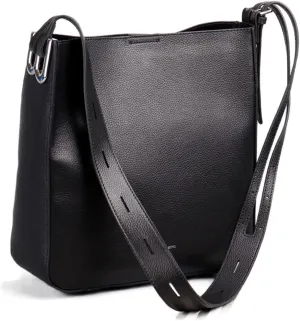 Leather Crossbody Bag For Women Shoulder Bag Women Simple Bucket Bag
