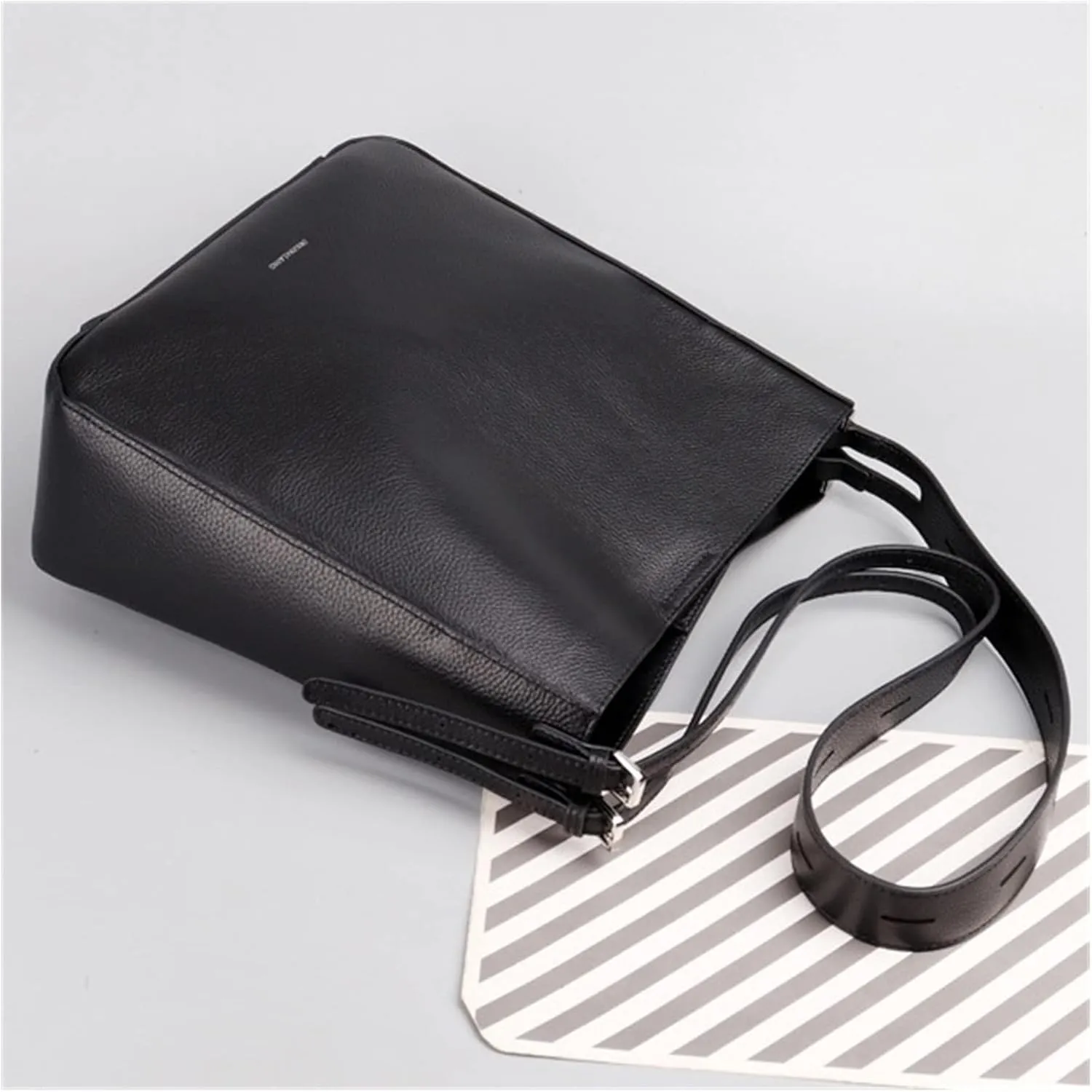 Leather Crossbody Bag For Women Shoulder Bag Women Simple Bucket Bag