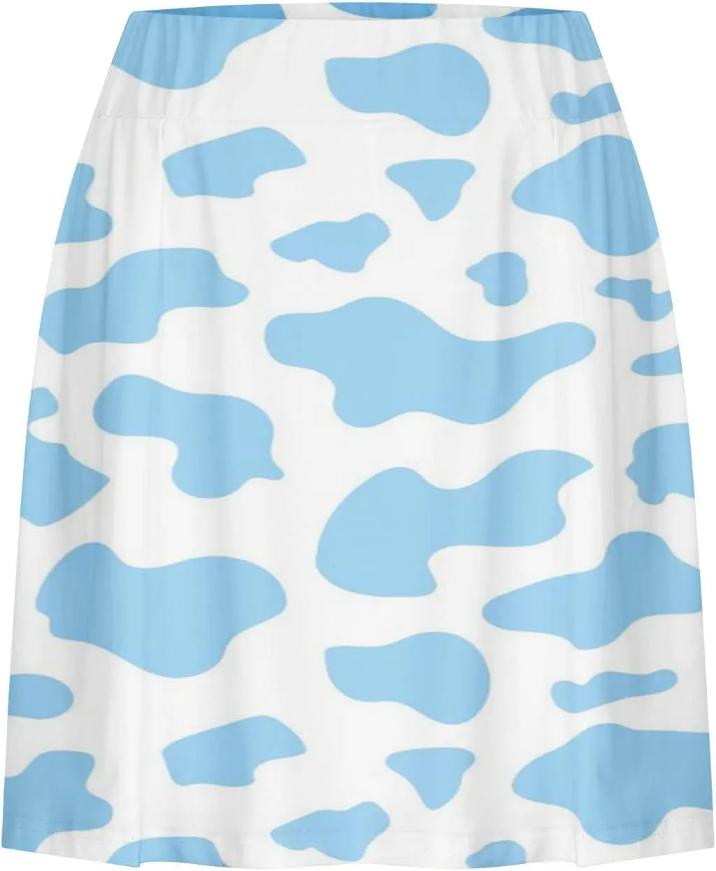 LFEOOST Women Tennis Skirt Golf Skorts Cow Print Athletic High Waisted Inner Shorts Sport Workout Pleated Pickleball Short