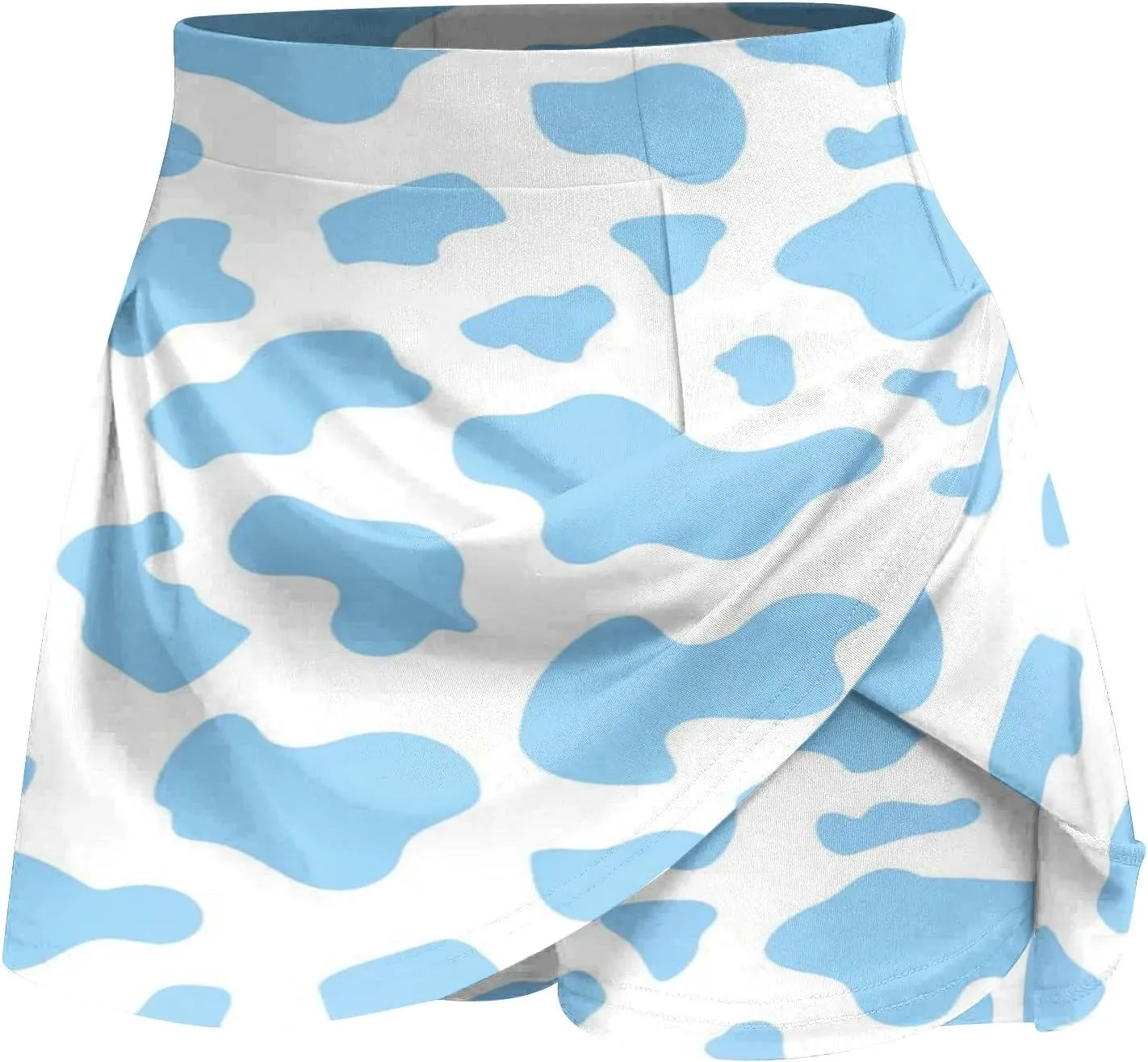 LFEOOST Women Tennis Skirt Golf Skorts Cow Print Athletic High Waisted Inner Shorts Sport Workout Pleated Pickleball Short