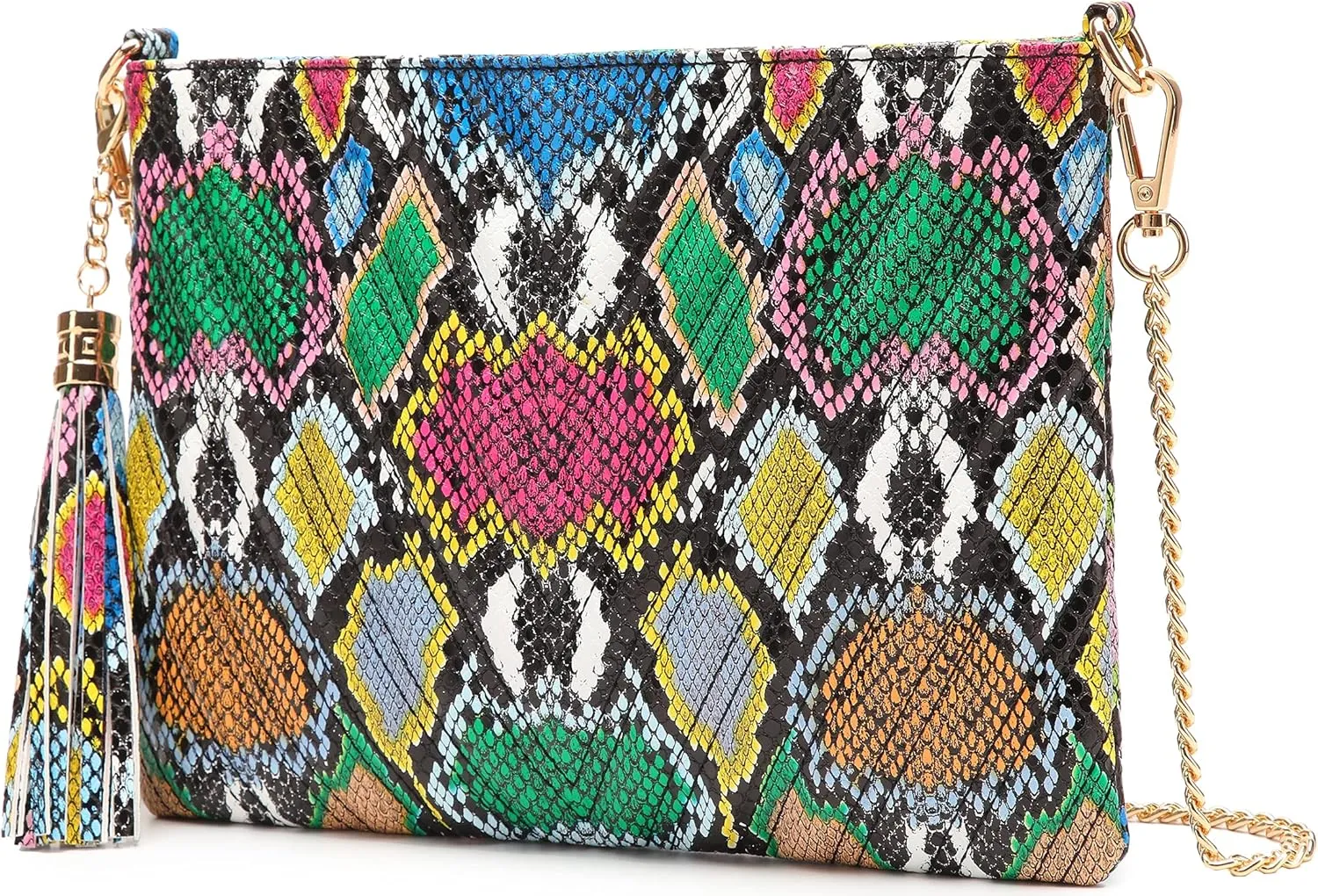 lola mae Women's Wristlet Handbags Simple Quilted Small Clutch Crossbody Bag