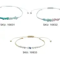 Lotus and Luna | Beachside Braided Pebble Bracelet | 10831