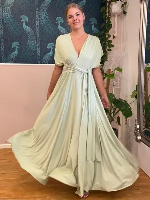 Luxe Avocado Flower Girl Infinity dress Express NZ wide
