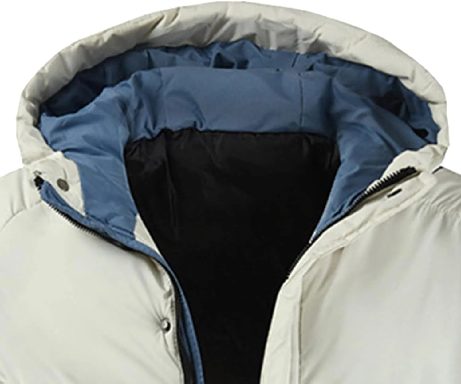 Mens Autumn And Winter Fashion Casual Solid Color Padded Warm Cotton Coat Cotton Padded Winter Jackets Men