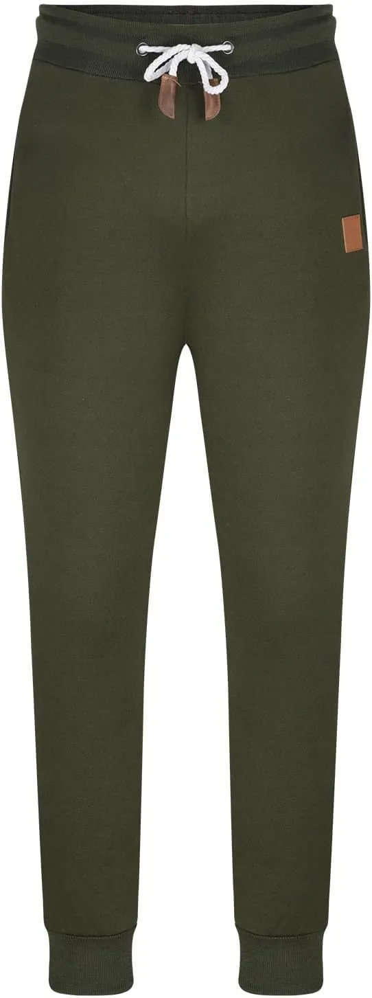 Men's Casual Joggers Pants Drawstring Chino Cargo Pants Hiking Outdoor Twill Track Fitness Sweatpants with Pockets