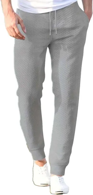 Mens Casual Jpggers Pants Slim Fit 2024 Straight Leg Sweatpants with Pockets Drawstring Waist Home Lounge Trousers