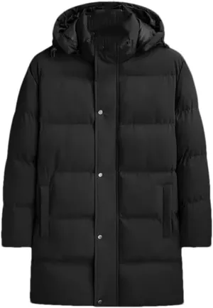 Men's Warm Hooded Cotton-Padded Jackets Outwear Down Coat Solid Mid-Length Thicken Parkas