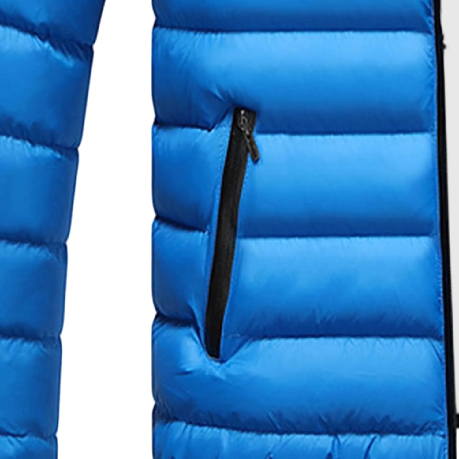 Men's Winter Jackets Male Cotton Padded Hoodless Long Sleeve Coat Man Warm Casual Skinny Quilted Jacket