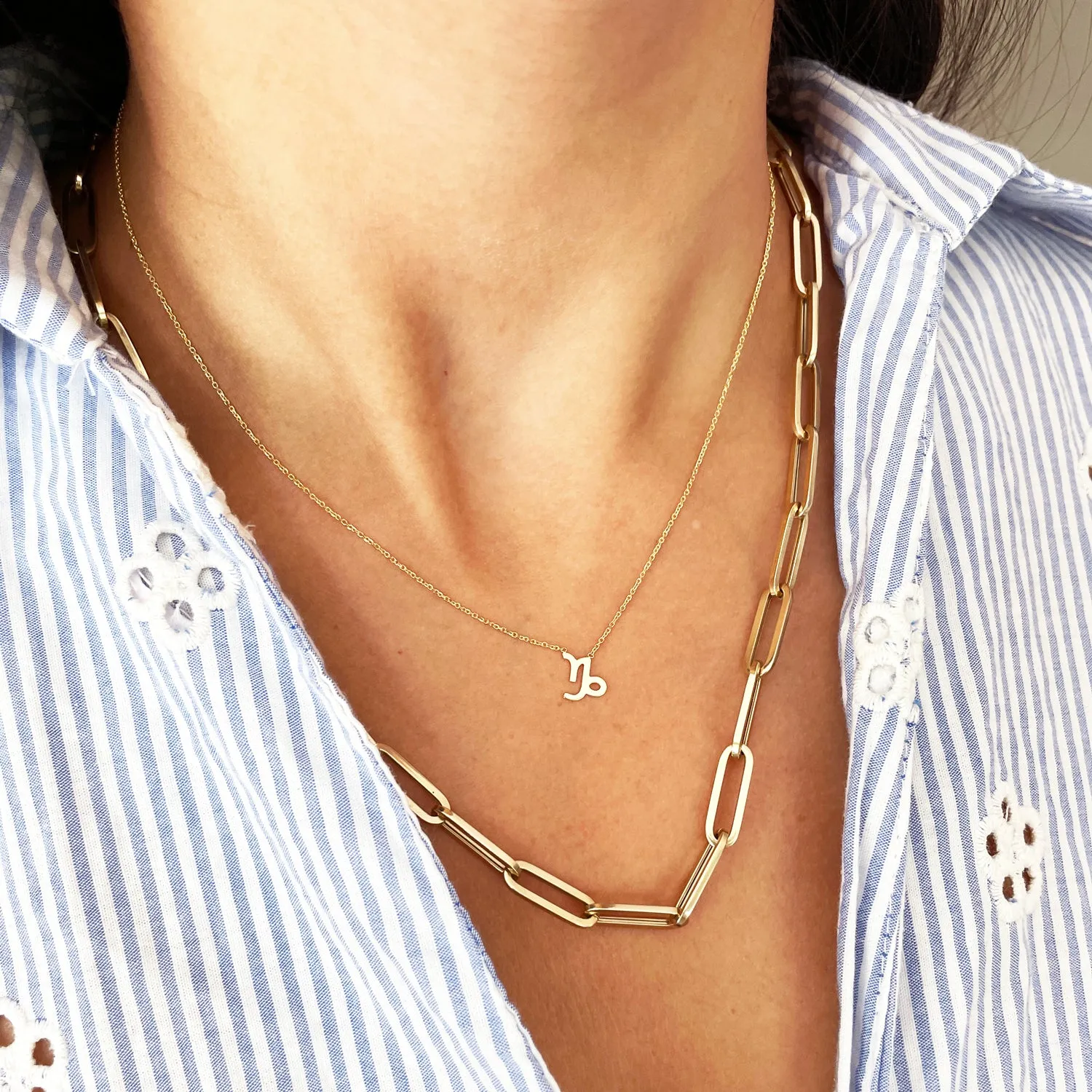 Mini Gold Zodiac Necklace