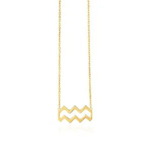 Mini Gold Zodiac Necklace