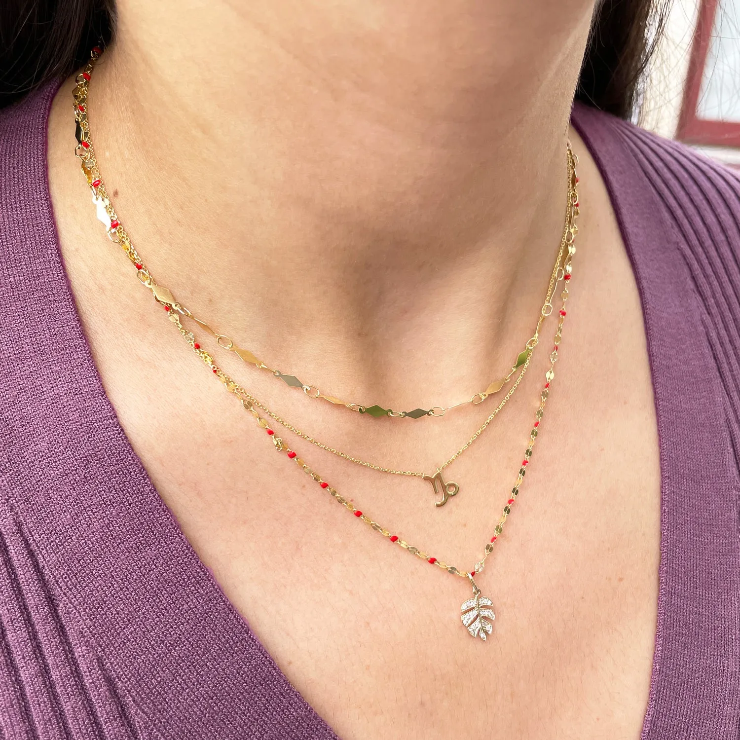 Mini Gold Zodiac Necklace