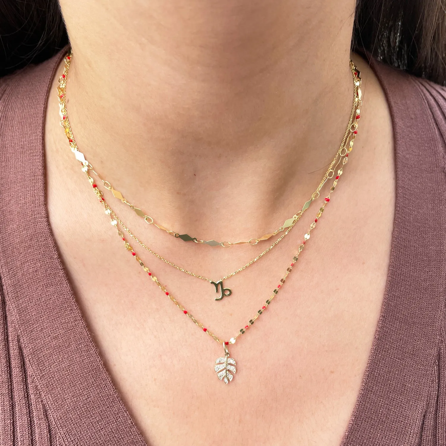 Mini Gold Zodiac Necklace