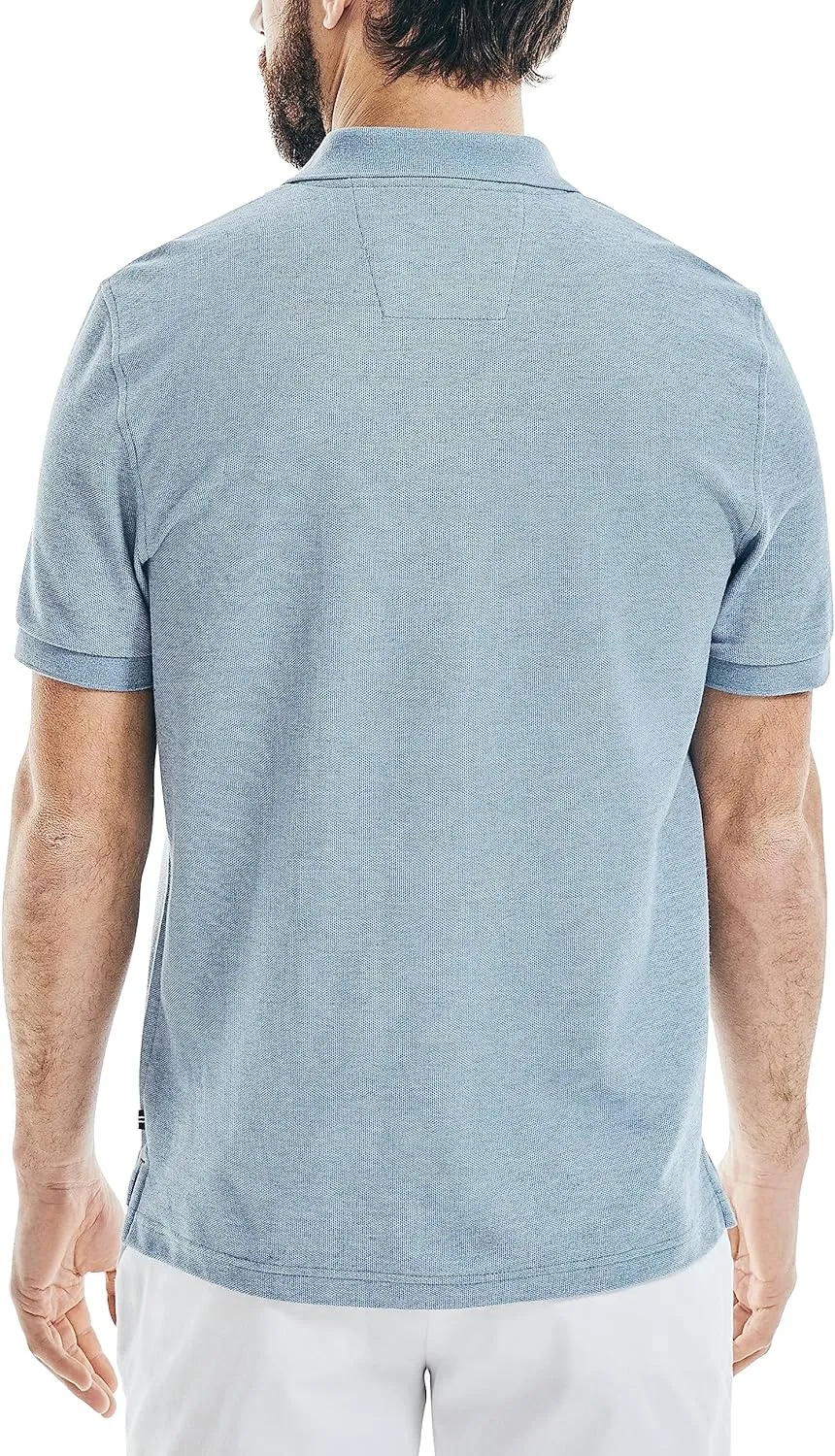 Nautica Men's Classic Short Sleeve Solid Performance Deck Polo Shirt