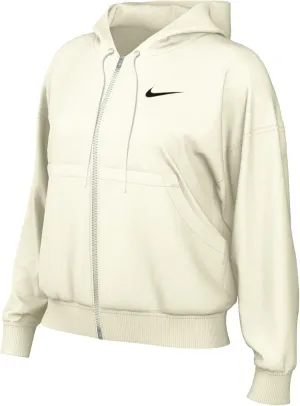 Nike Womens Phoenix Fleece Oversized Full-Zip Hoodie (US, Alpha, Medium, Regular, Regular, Sail/Black)