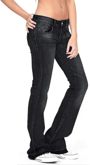 Pants Mid Denim Womens Pants Trousers Casual Waisted Lace Jeans Up Women's Jeans Pants Jeans for Women Trendy Plus