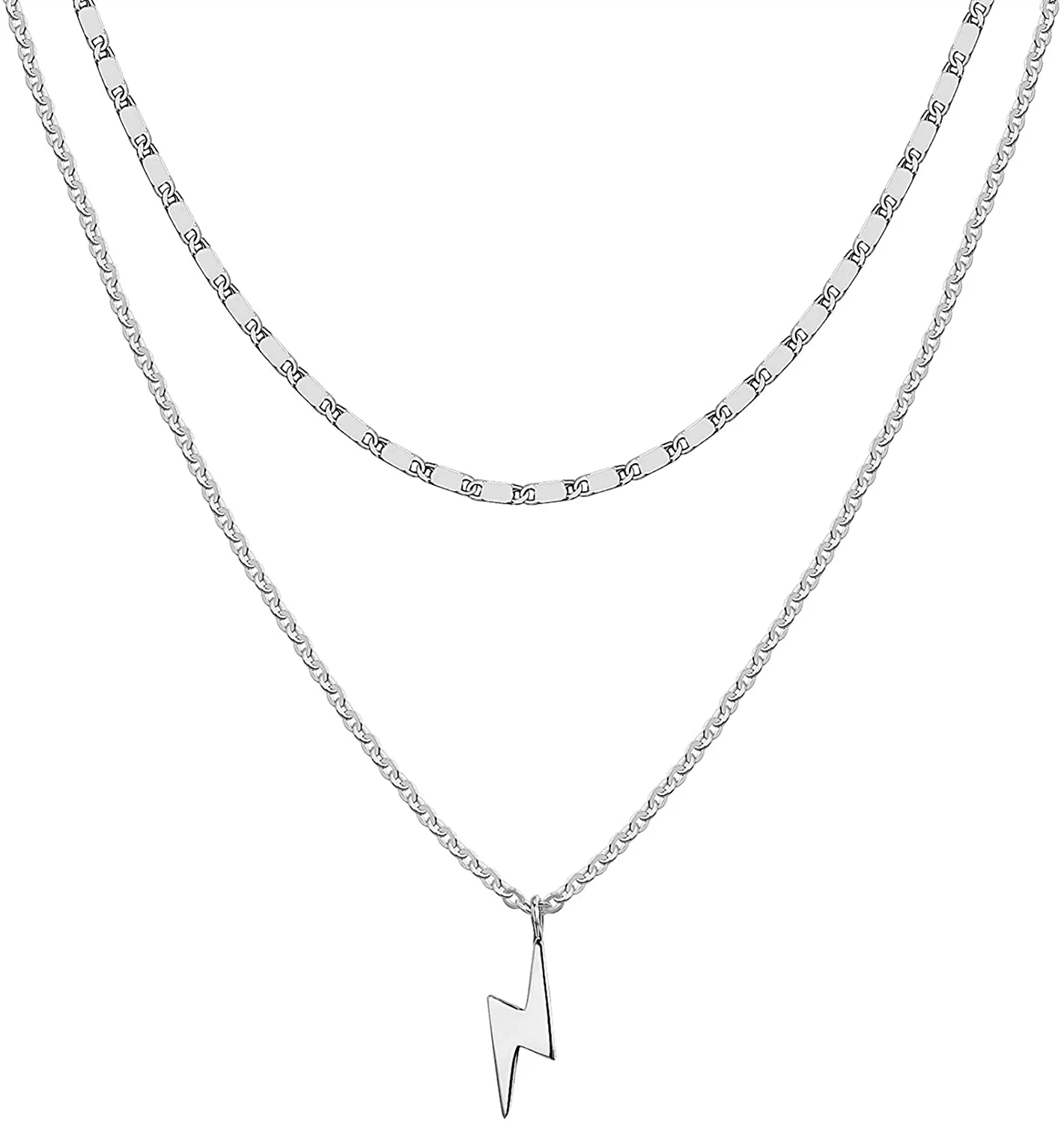 PAVOI 14K Gold Plated Star, Coin, Butterfly, Lightning Cluster Pendant Necklace for Women