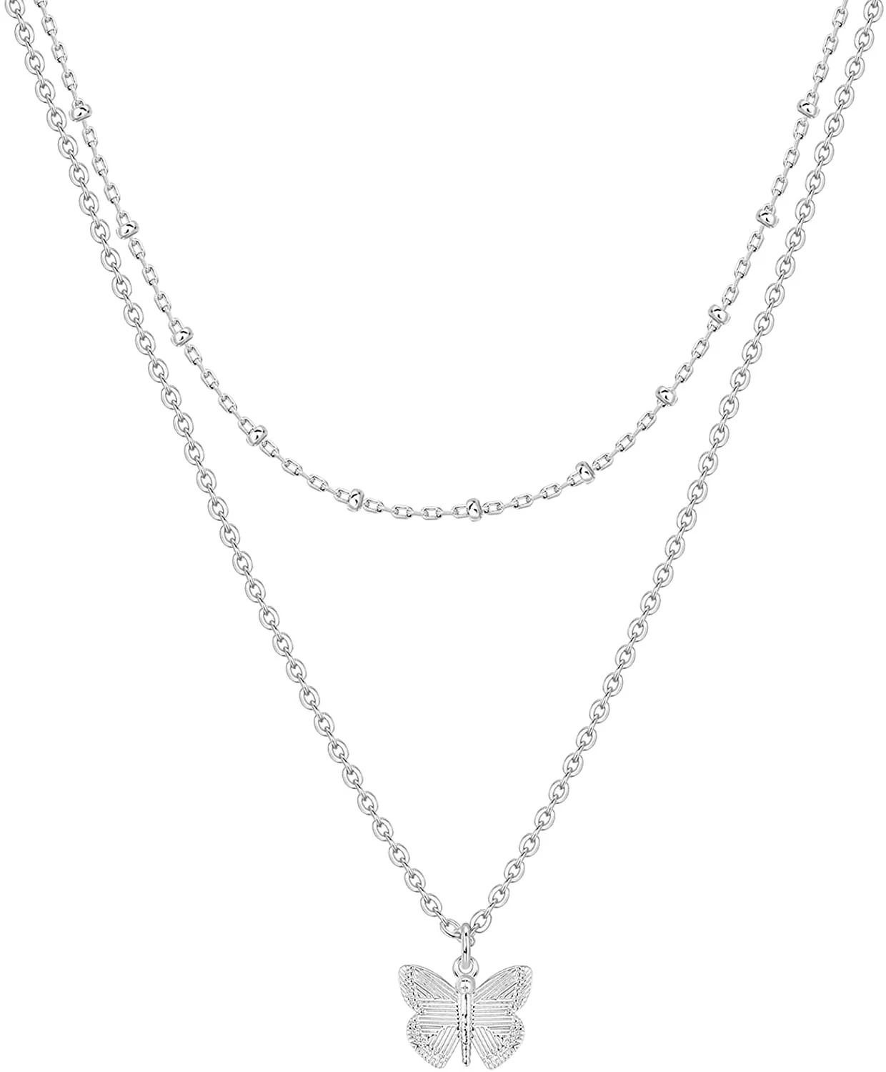PAVOI 14K Gold Plated Star, Coin, Butterfly, Lightning Cluster Pendant Necklace for Women