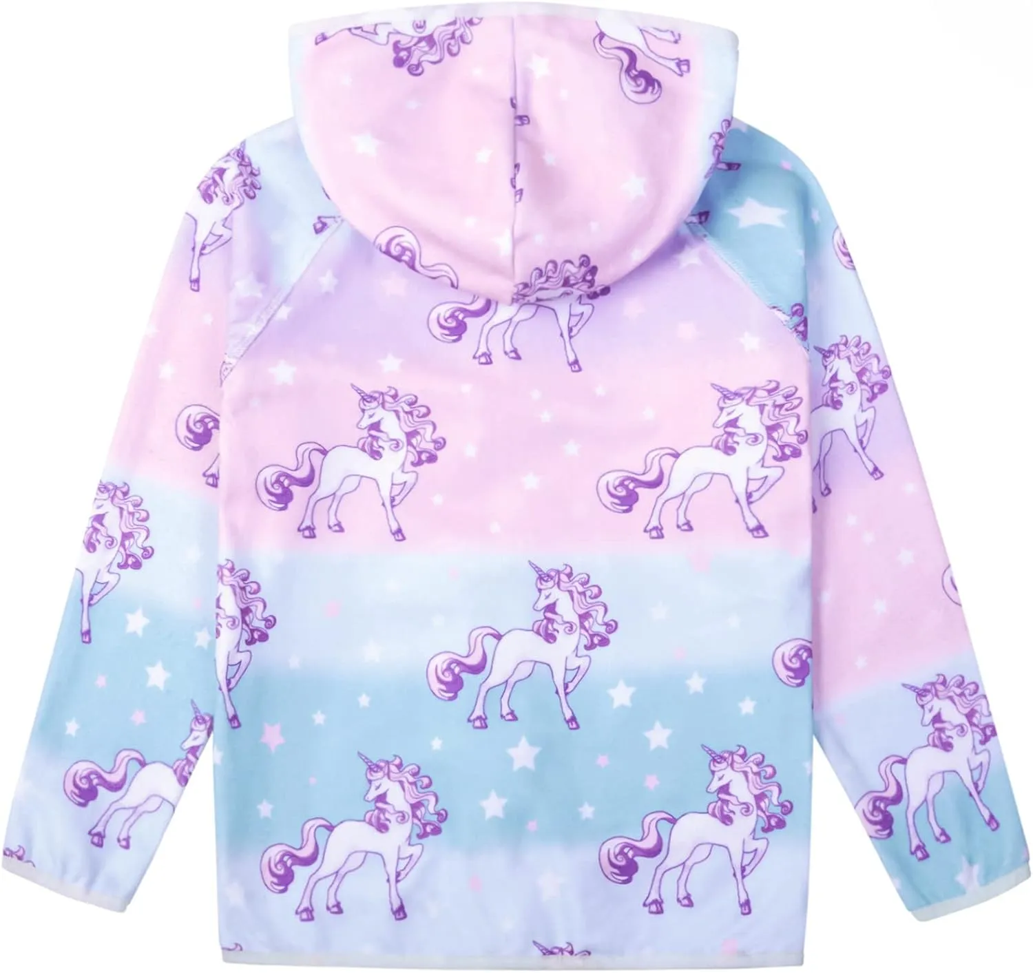 QPANCY Girls Fleece Jackets Zip Up Hoodie Kids Fall Winter Warm Sweatshirts Clothes with Pockets