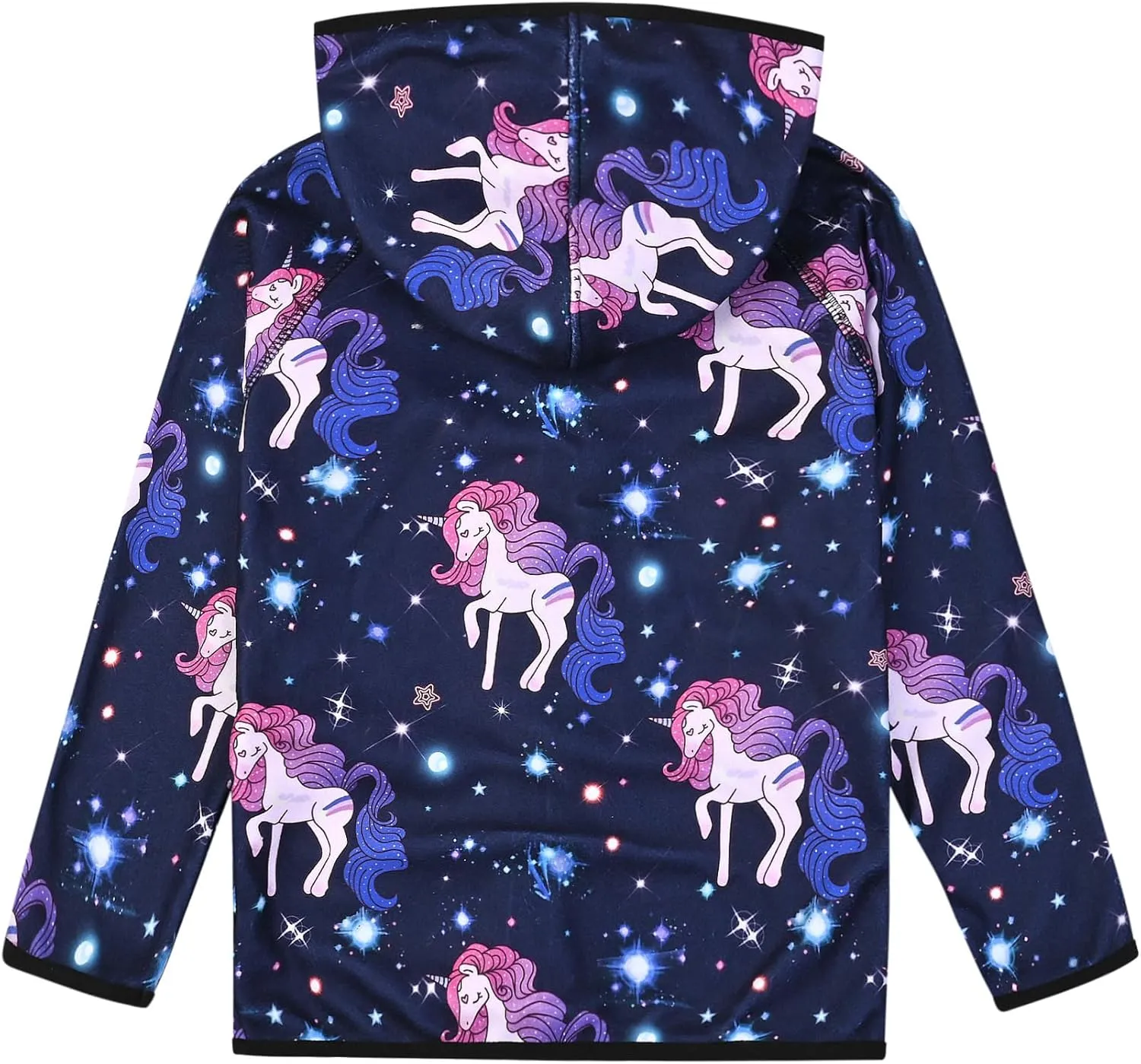 QPANCY Girls Fleece Jackets Zip Up Hoodie Kids Fall Winter Warm Sweatshirts Clothes with Pockets
