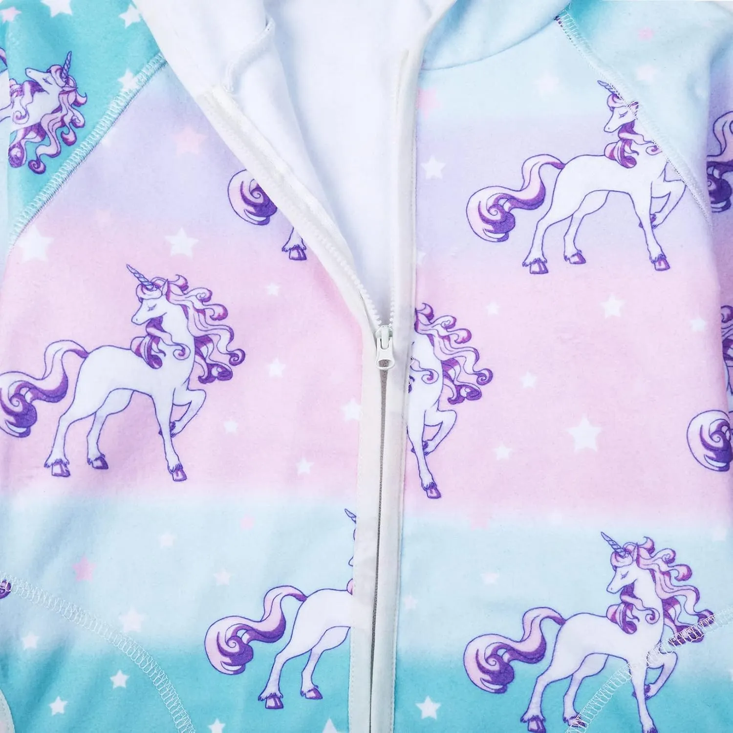QPANCY Girls Fleece Jackets Zip Up Hoodie Kids Fall Winter Warm Sweatshirts Clothes with Pockets