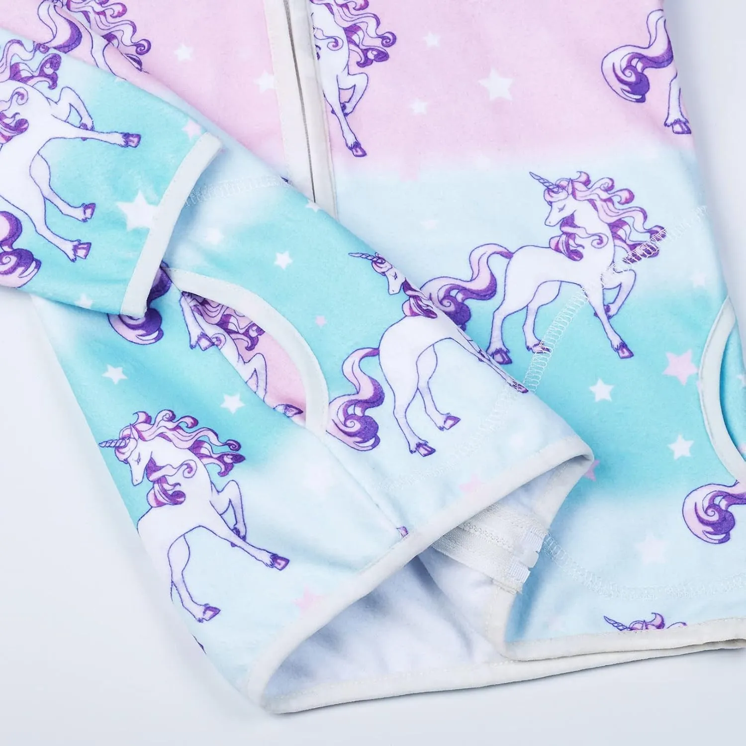 QPANCY Girls Fleece Jackets Zip Up Hoodie Kids Fall Winter Warm Sweatshirts Clothes with Pockets