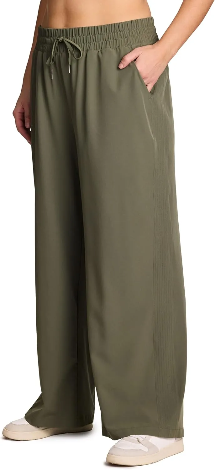 RBX Active Women's Plus Size Wide Leg Pant, Lightweight Relaxed Fit Quick Dry Weekend Pant with Pockets