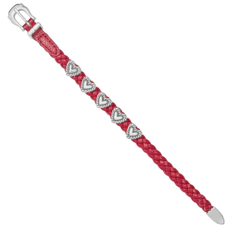 ROPED HEART BRAIDED BRACELET