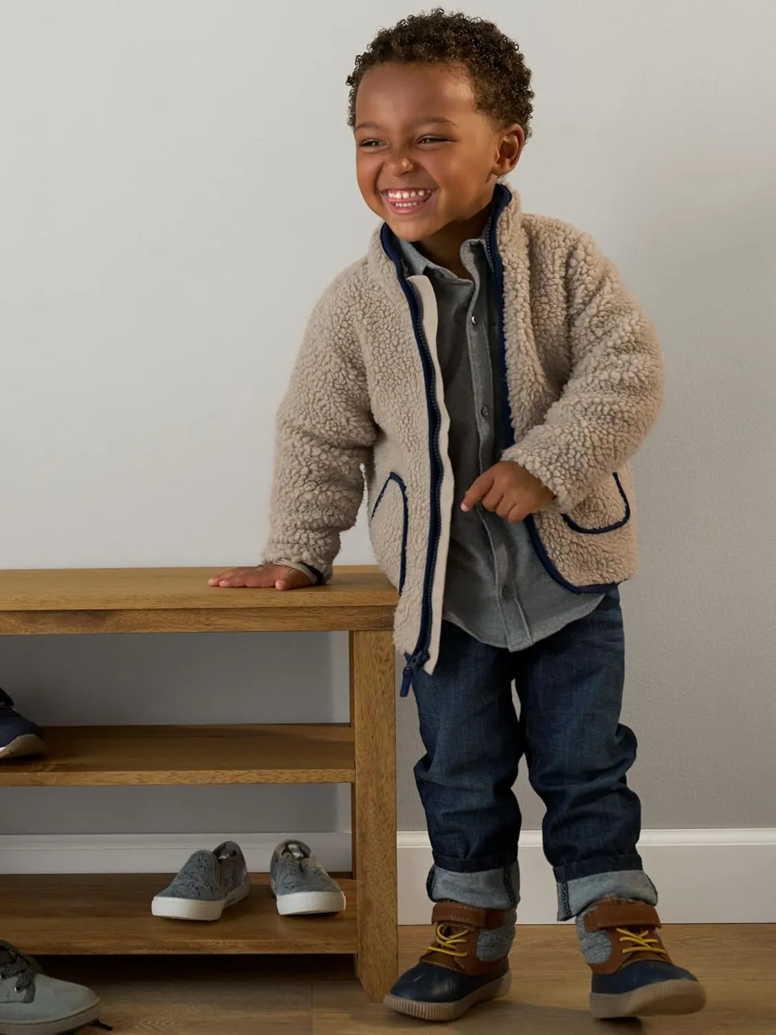 Simple Joys by Carter's Baby Hooded Sherpa Jacket