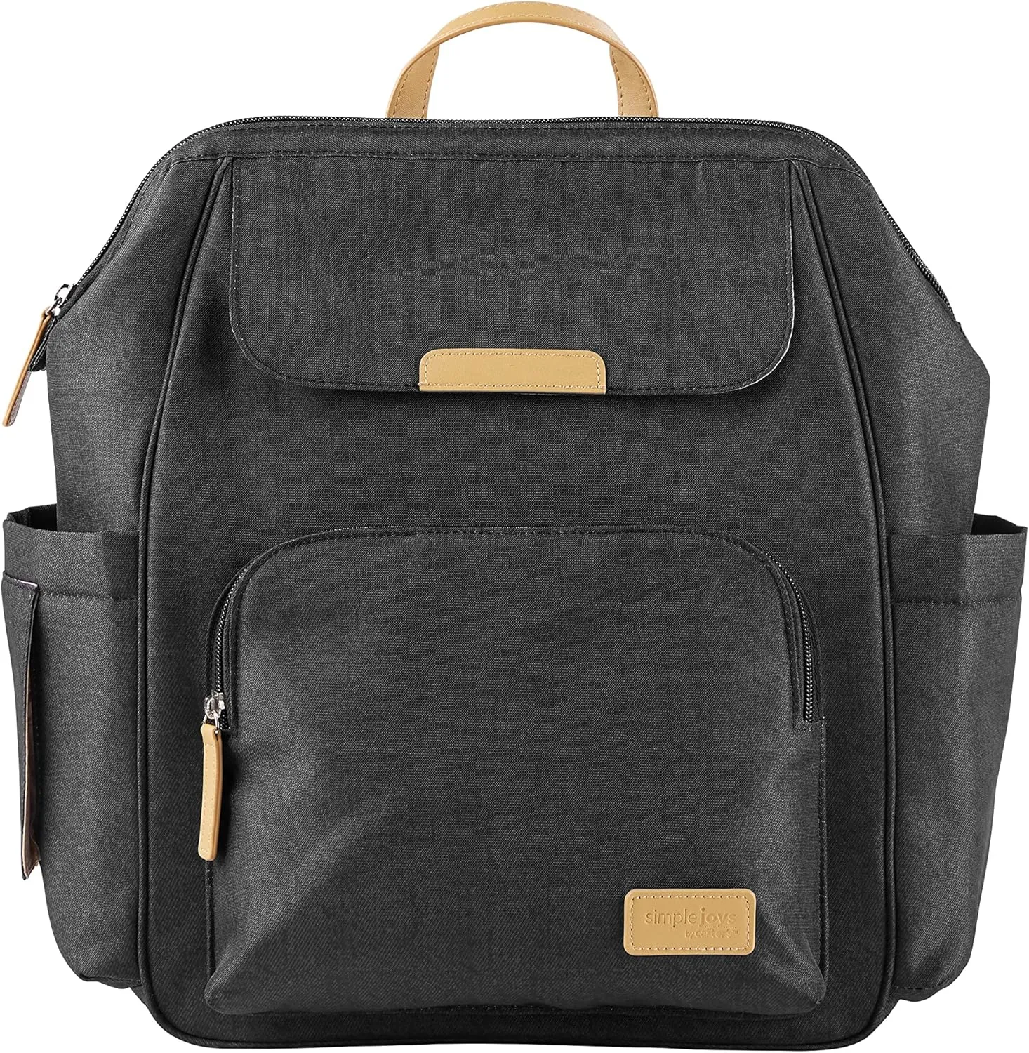 Simple Joys by Carter's Everyday Diaper Backpack, Black, One Size
