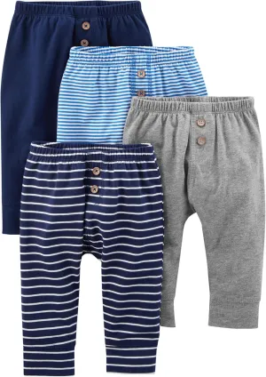 Simple Joys by Carter's Unisex Babies' Pant, Pack of 4