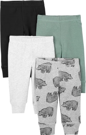 Simple Joys by Carter's Unisex Babies' Pant, Pack of 4