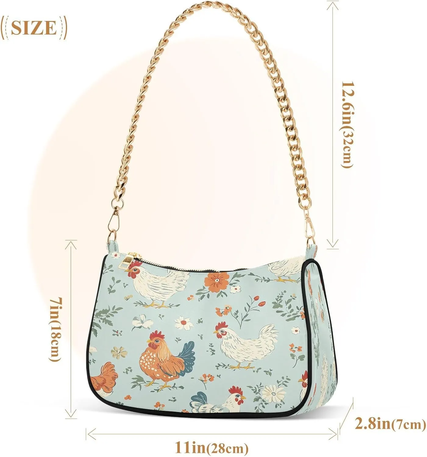 Simple Pink White Striped Women Hand Bag, Womens Shoulder Bags Crossbody