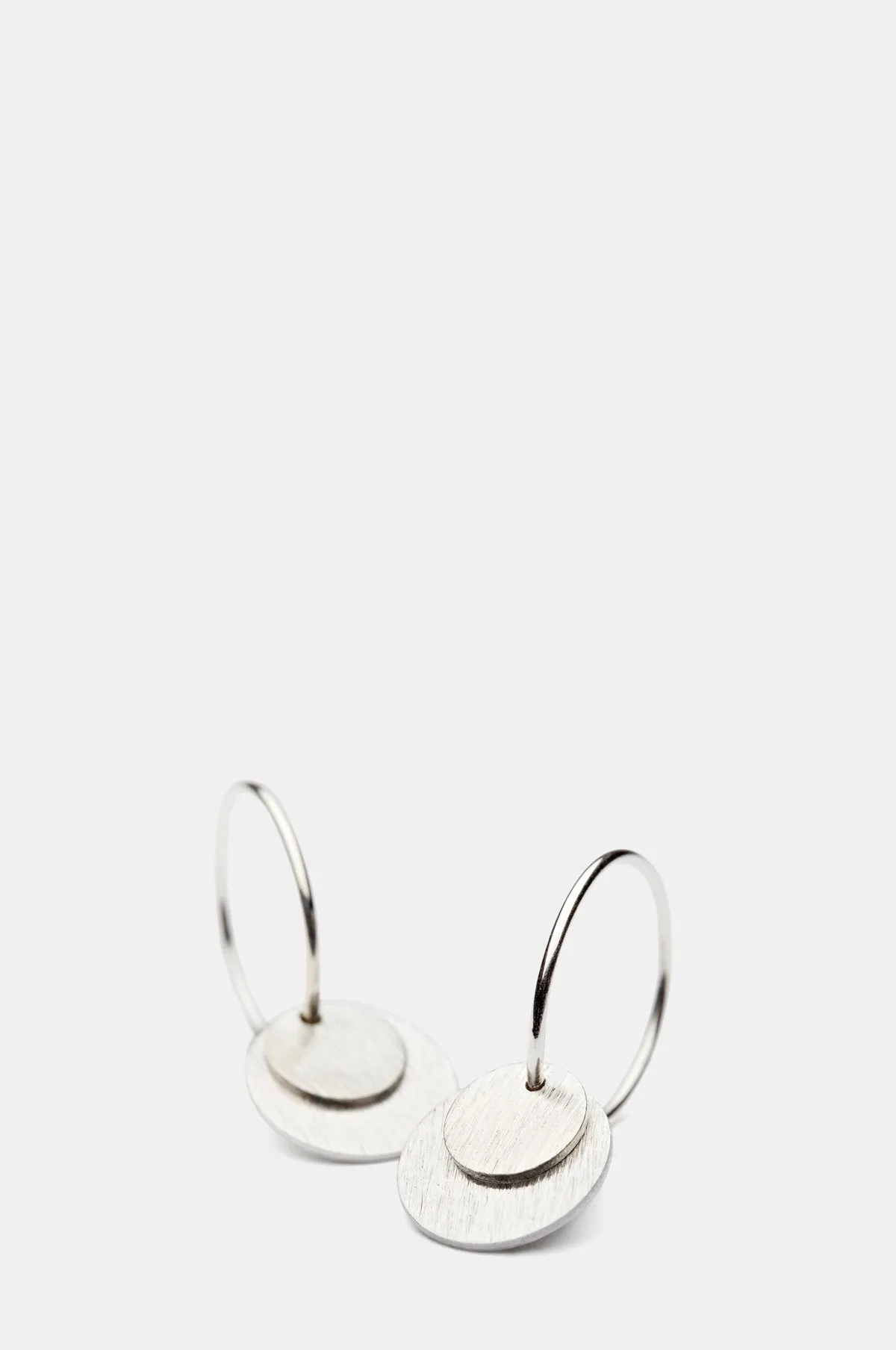 Small Coin Silver Earrings