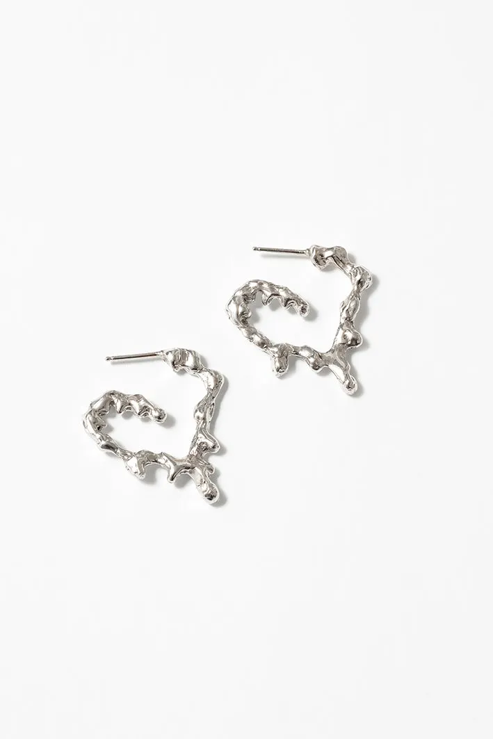 Small Miriam Earrings Silver