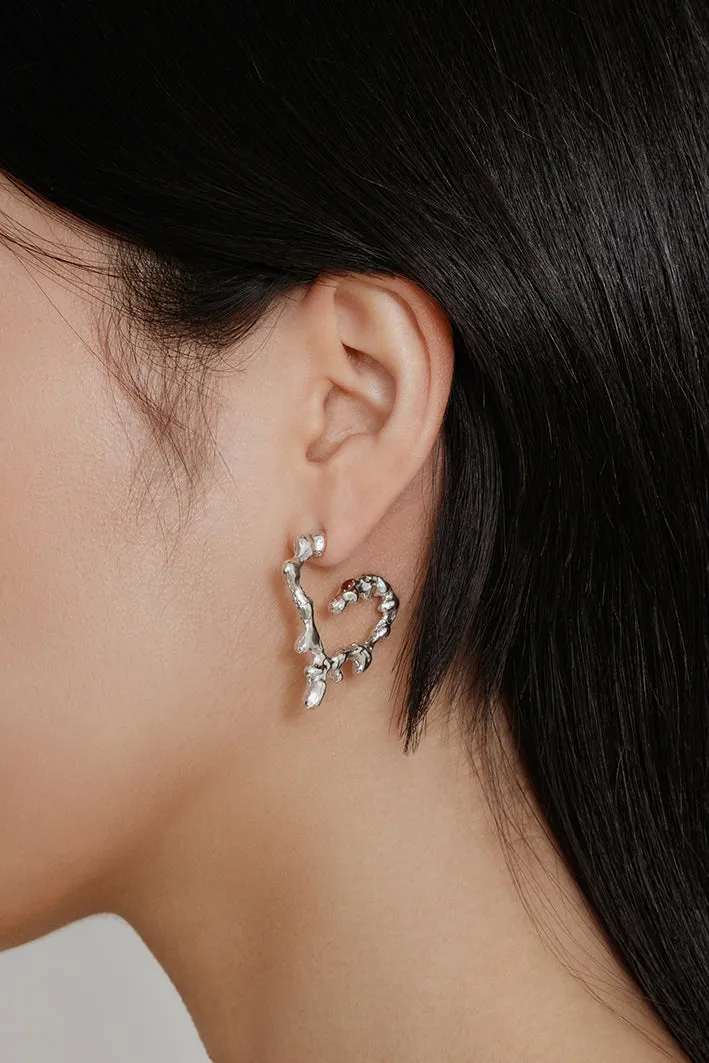 Small Miriam Earrings Silver