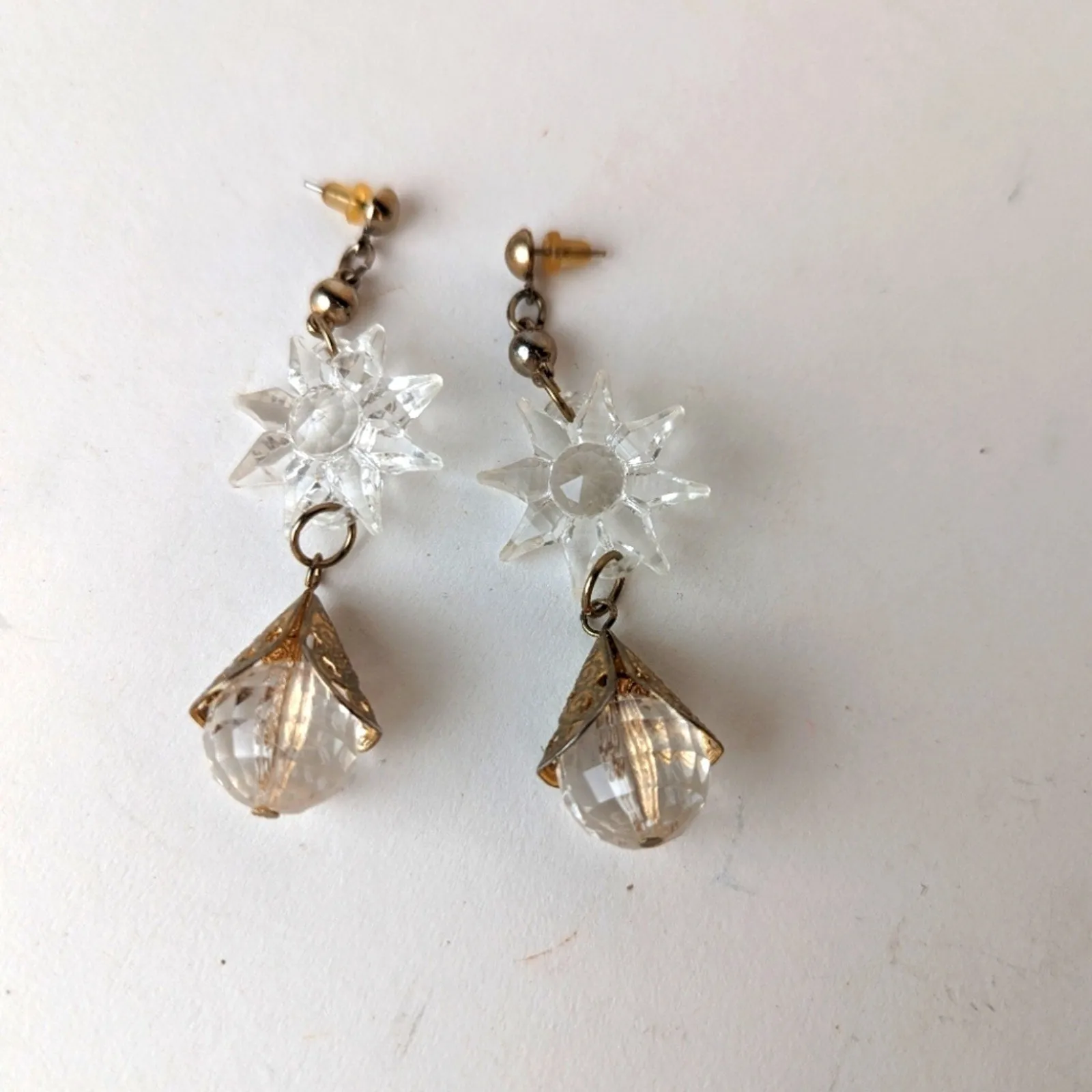 Star Acrylic Teardrop Earrings