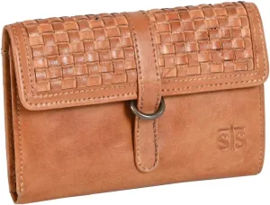 STS Ranchwear Womens Sweetgrass Tillie Distressed Tan Leather Simple Wallet