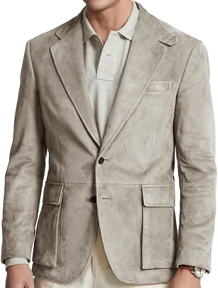 Suit for Men Suede Winter Jacket Slim Fit Single Breasted New in Suits & Blazers Mens Sport Coats Jacket