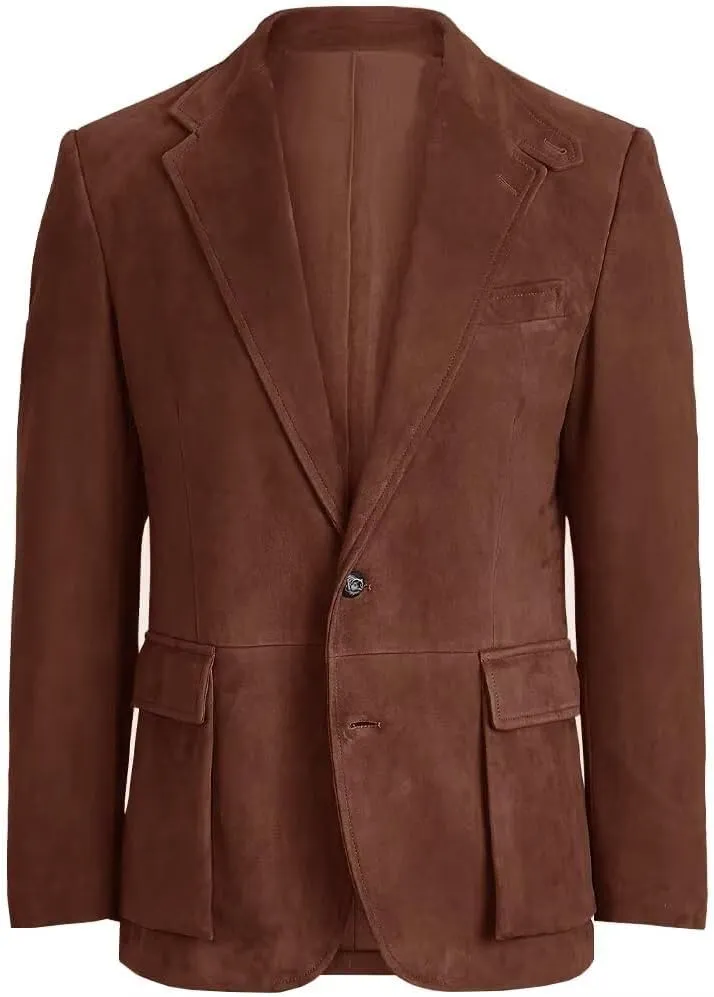 Suit for Men Suede Winter Jacket Slim Fit Single Breasted New in Suits & Blazers Mens Sport Coats Jacket
