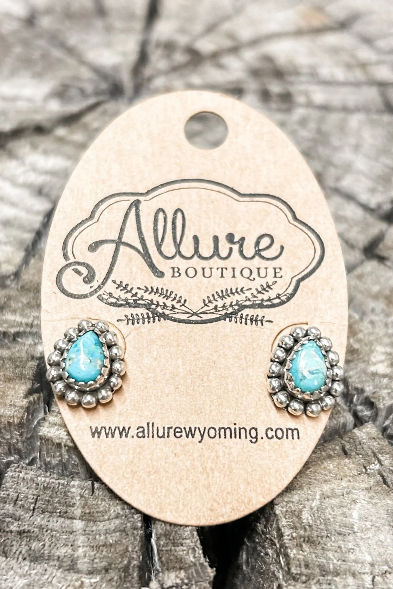 Teardrop Turquoise Stud Earring