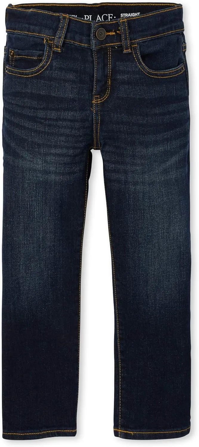 The Children's Place,Boys,Stretch Straight Leg Jeans,Potter Wash,5