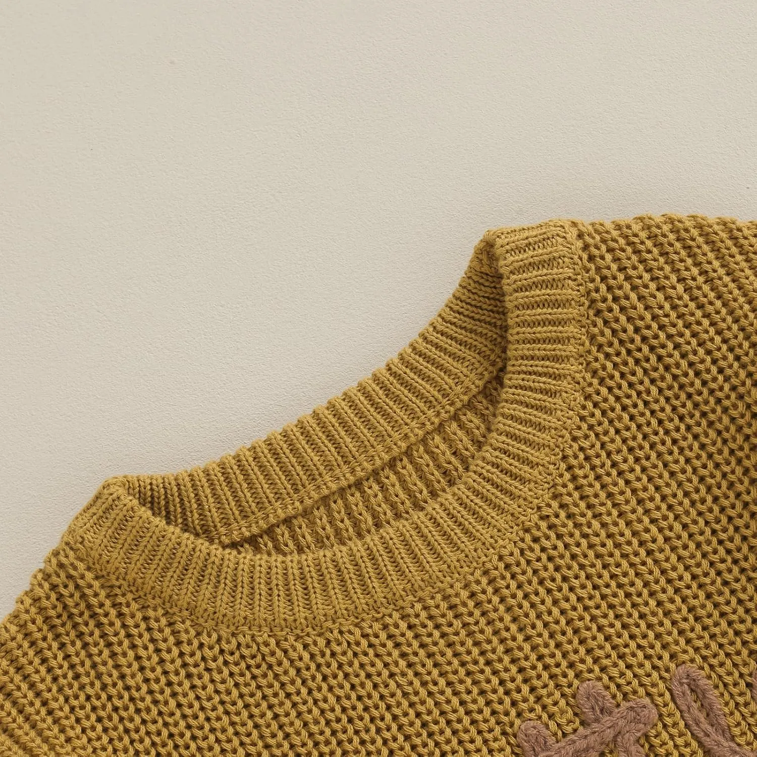 Toddler Baby Girl Boy Long Sleeve Knit Sweater Brothers Sisters Letter Embroidery Round Neck Pullover Fall Winter Tops