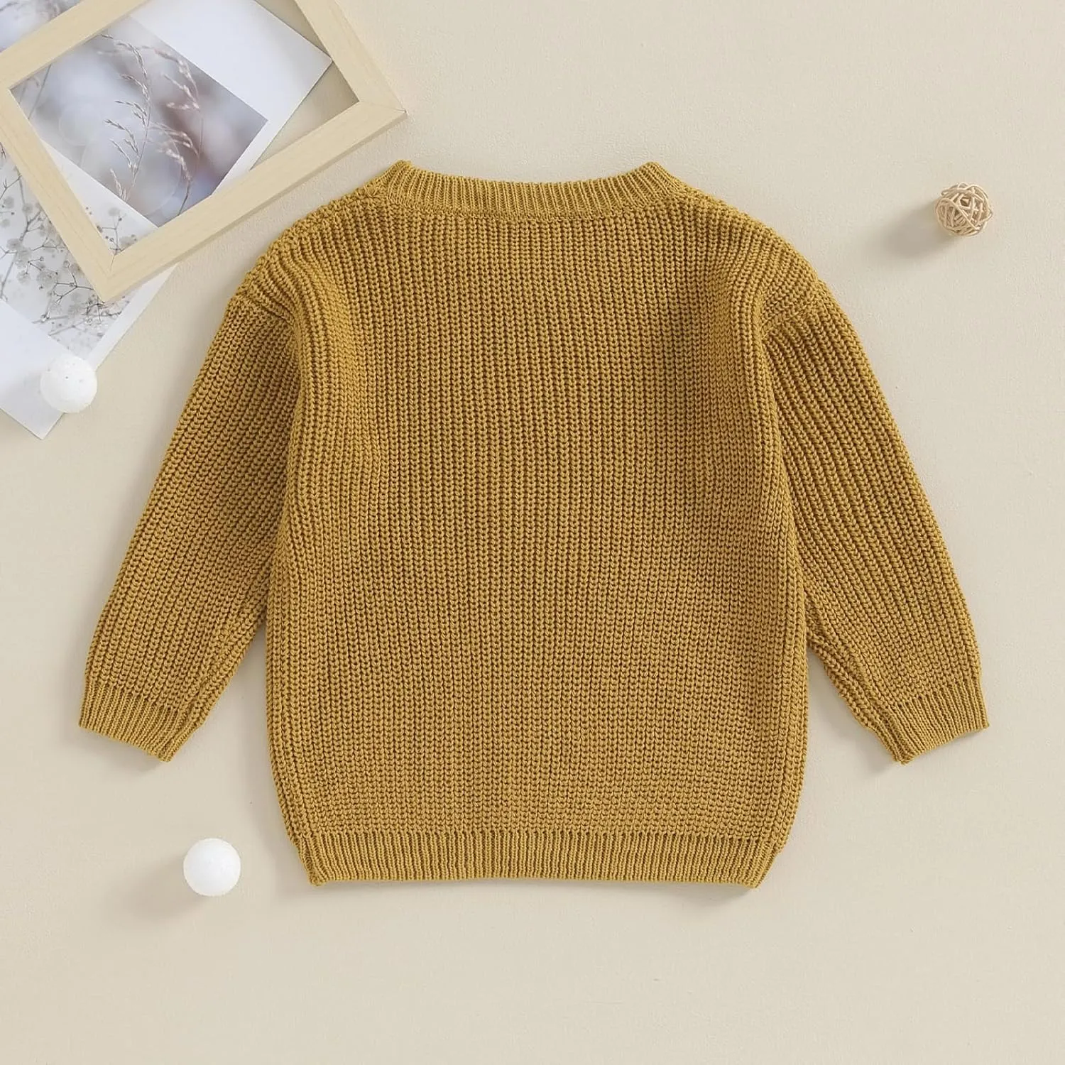 Toddler Baby Girl Boy Long Sleeve Knit Sweater Brothers Sisters Letter Embroidery Round Neck Pullover Fall Winter Tops