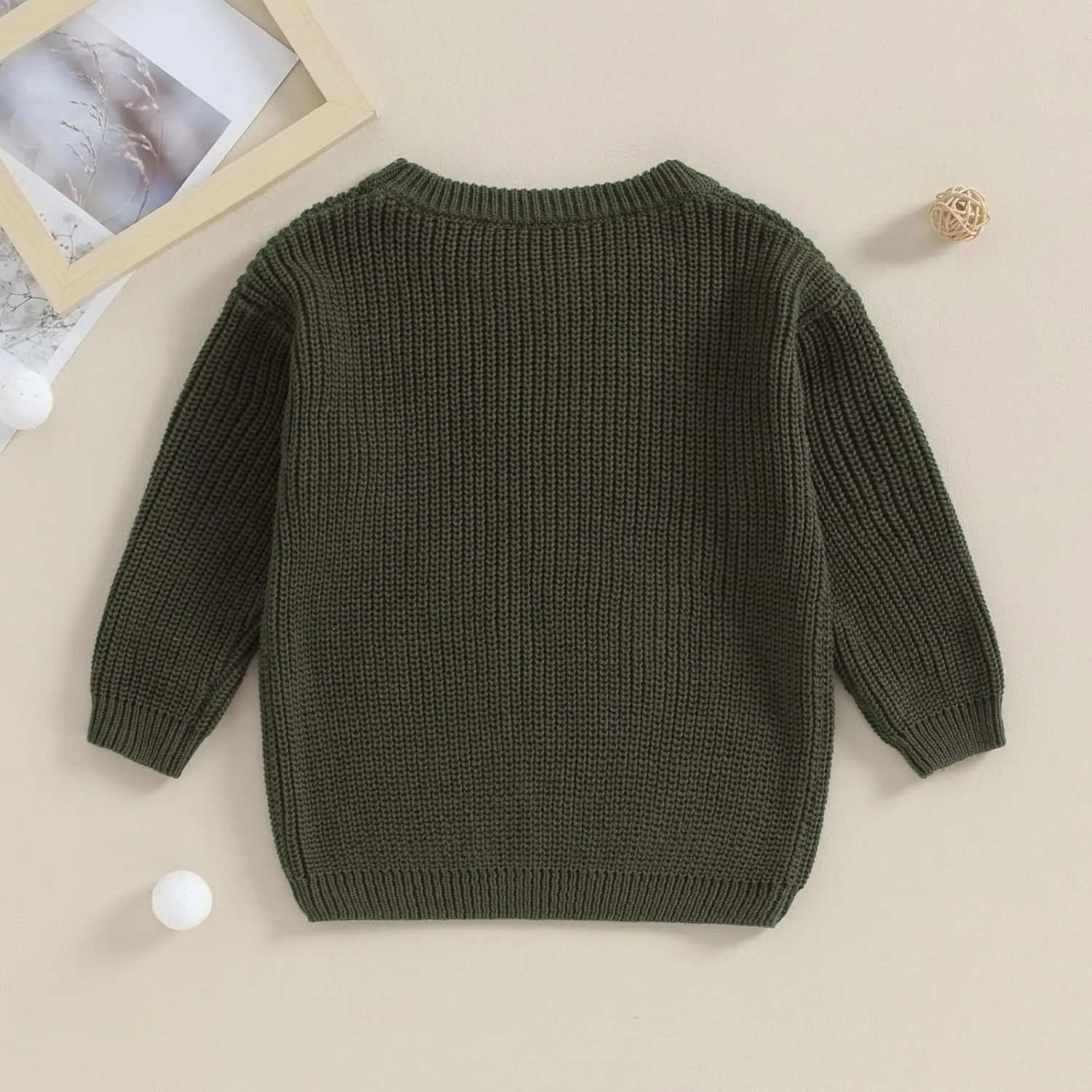 Toddler Baby Girl Boy Long Sleeve Knit Sweater Brothers Sisters Letter Embroidery Round Neck Pullover Fall Winter Tops